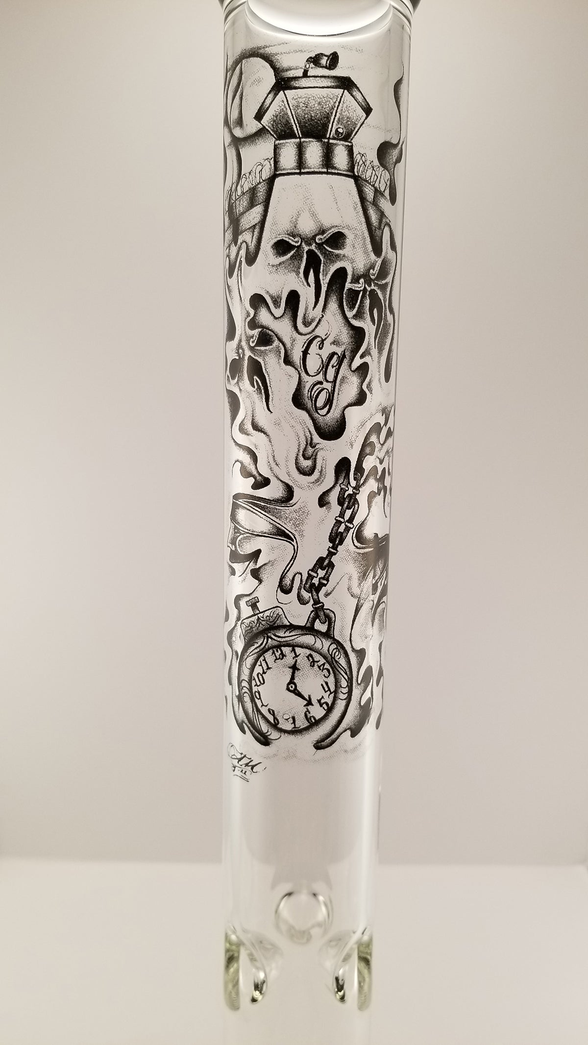 Conviction Glass "Tattoo" design waterpipe