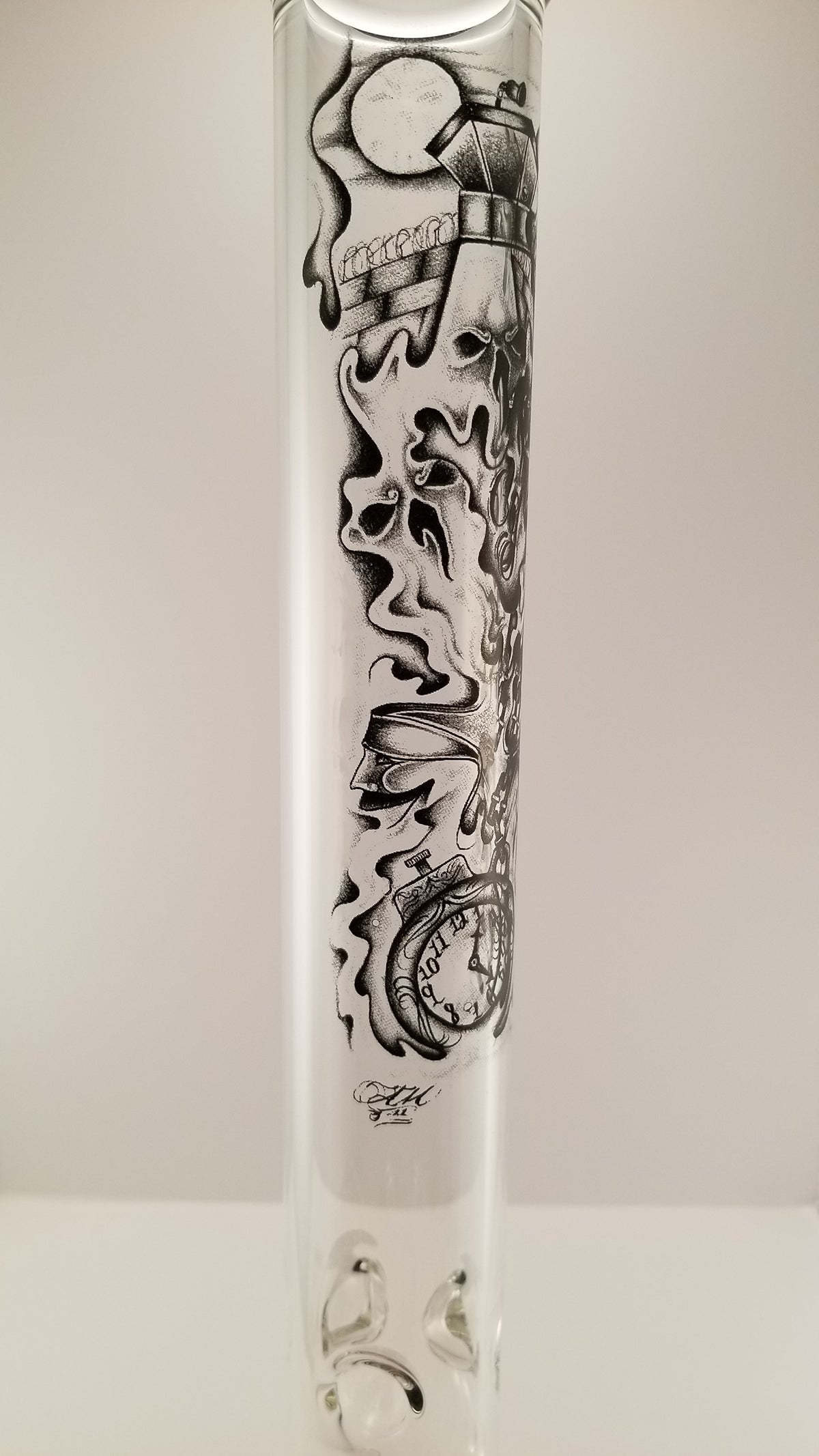 Conviction Glass "Tattoo" design waterpipe