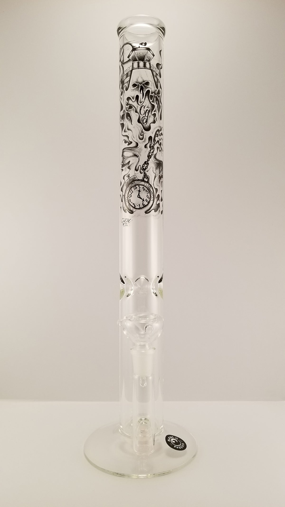 Conviction Glass "Tattoo" design waterpipe