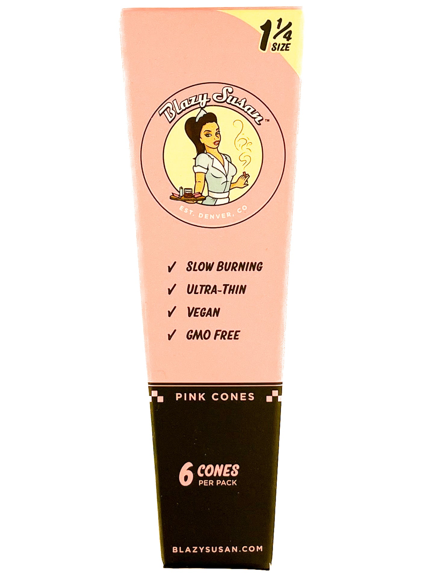Blazy Susan Pink Cones 1 1/4 6pc