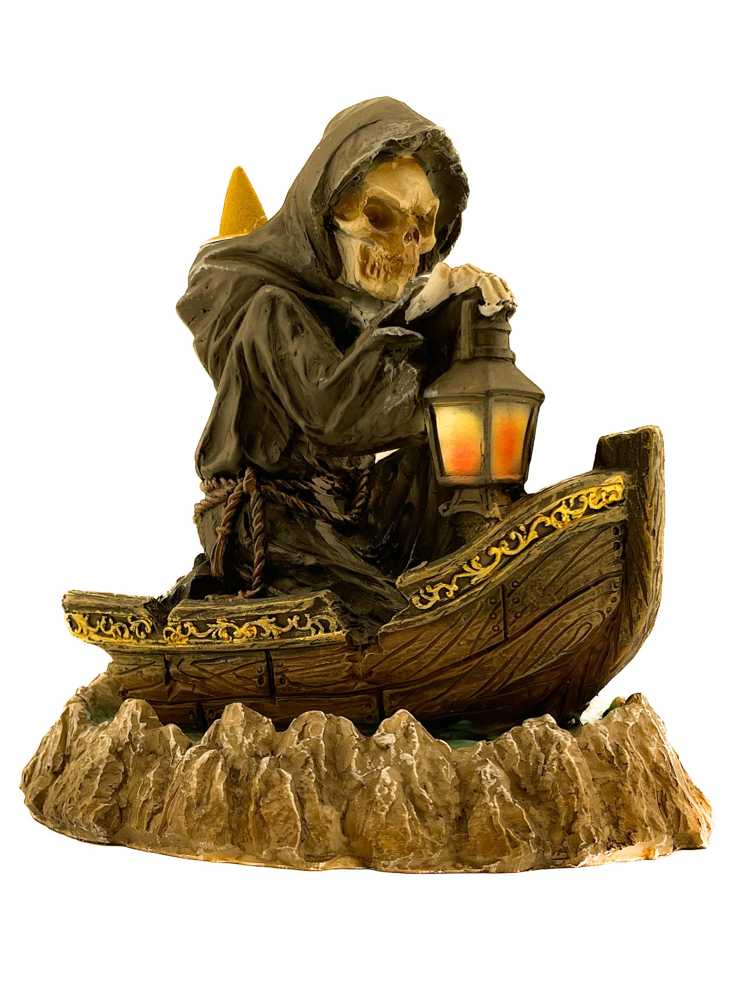 REAPER WITH LAMP BACK FLOW INCENSE BURNER 10577 BACKFLOW MAGIC