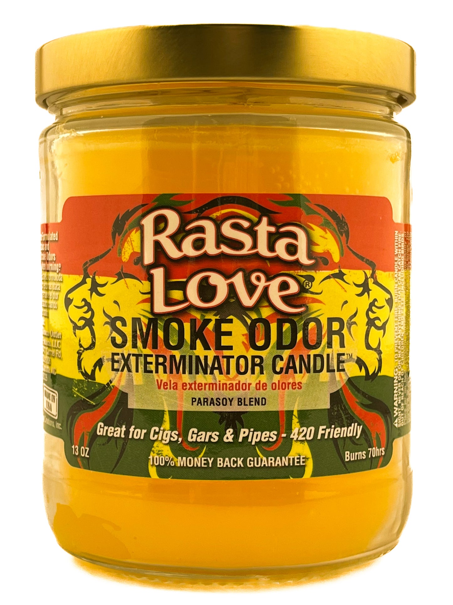Smoke Odor Exterminator Candle Rasta Love 13oz