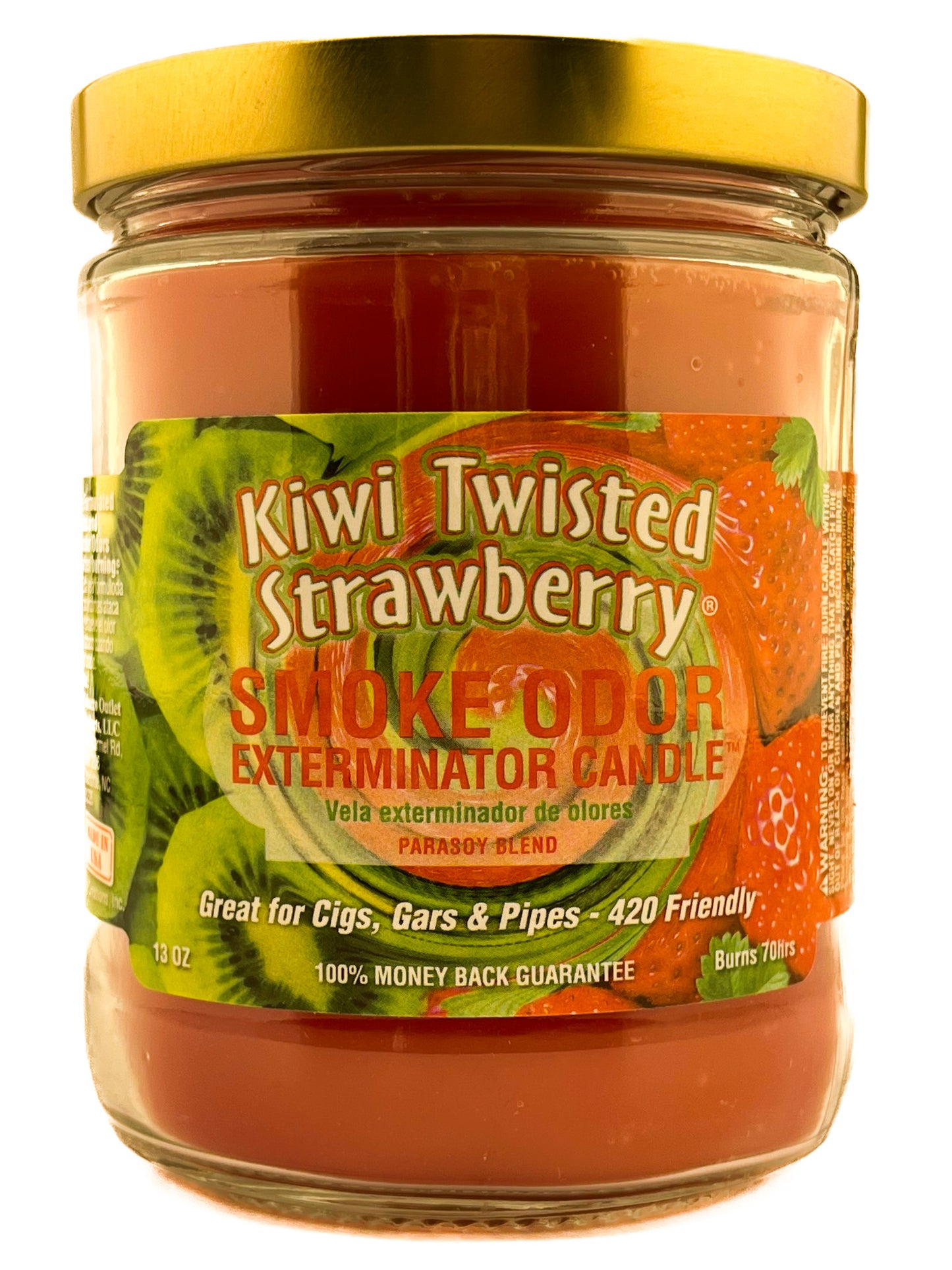 Smoke Odor Exterminator Candle Kiwi Twisted Strawberry 13oz