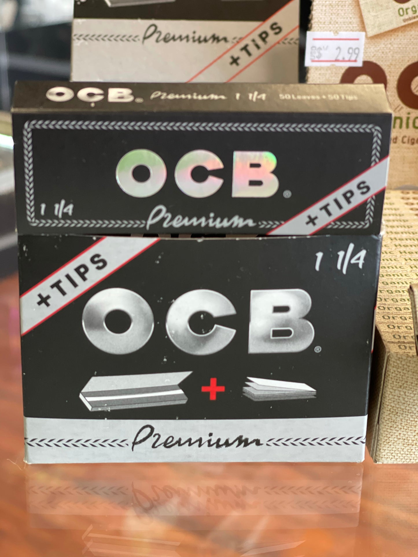 OCB Premium 1 1/4 Papers & Tips