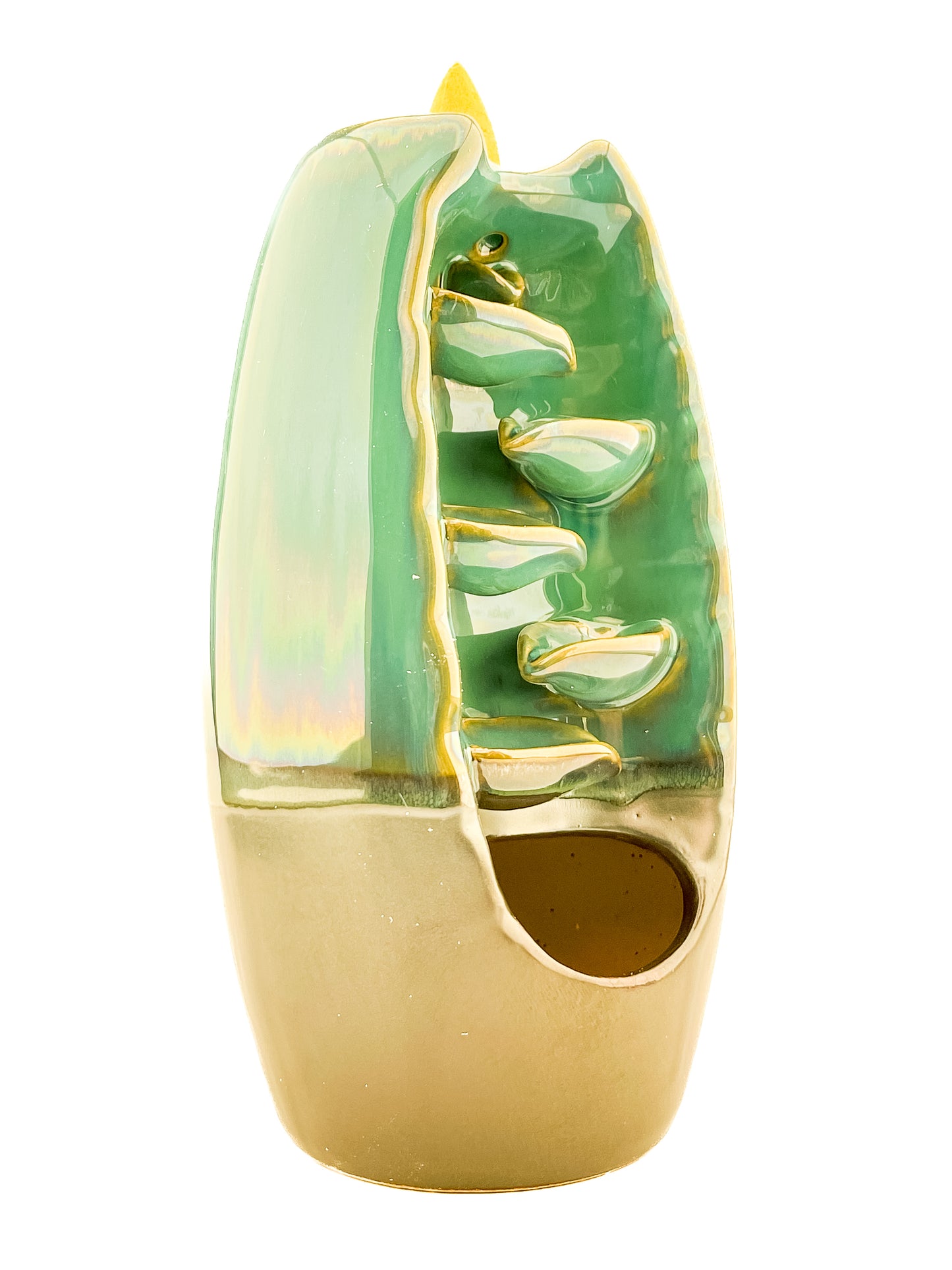 MULTICOLORED CERAMIC BACK FLOW INCENSE BURNER BACKFLOW MAGIC