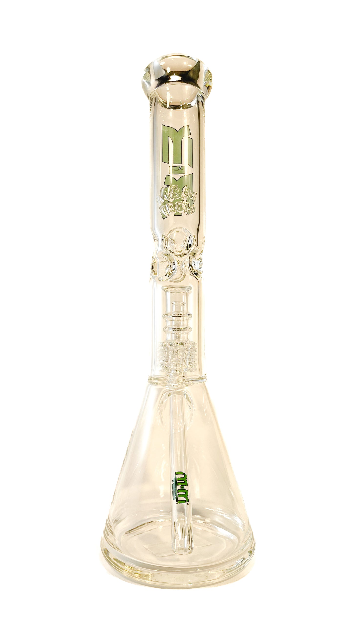 M&M Tech 15in Perc Beaker Waterpipe