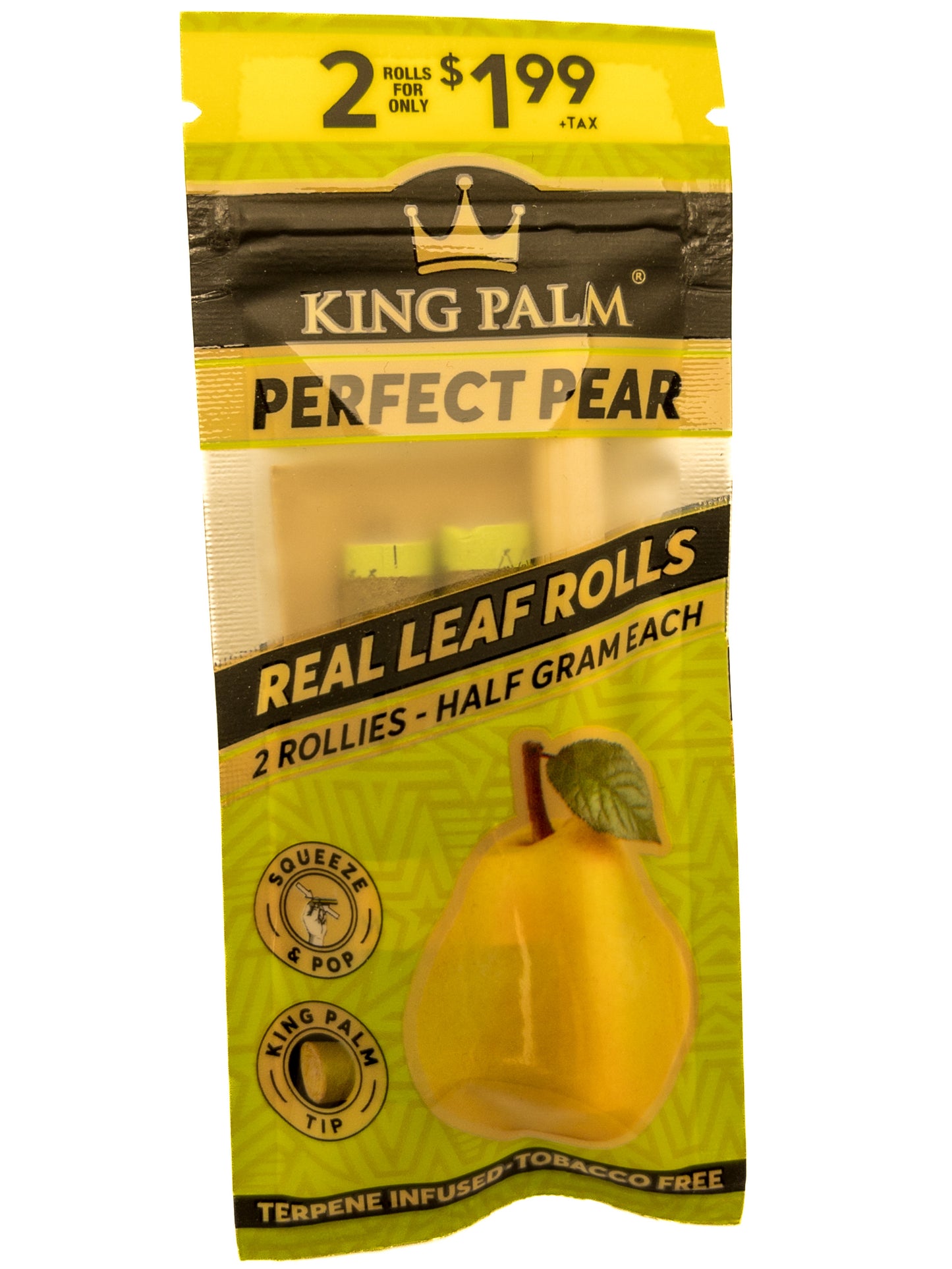 King Palm Perfect Pear Rollies Tube 2pc