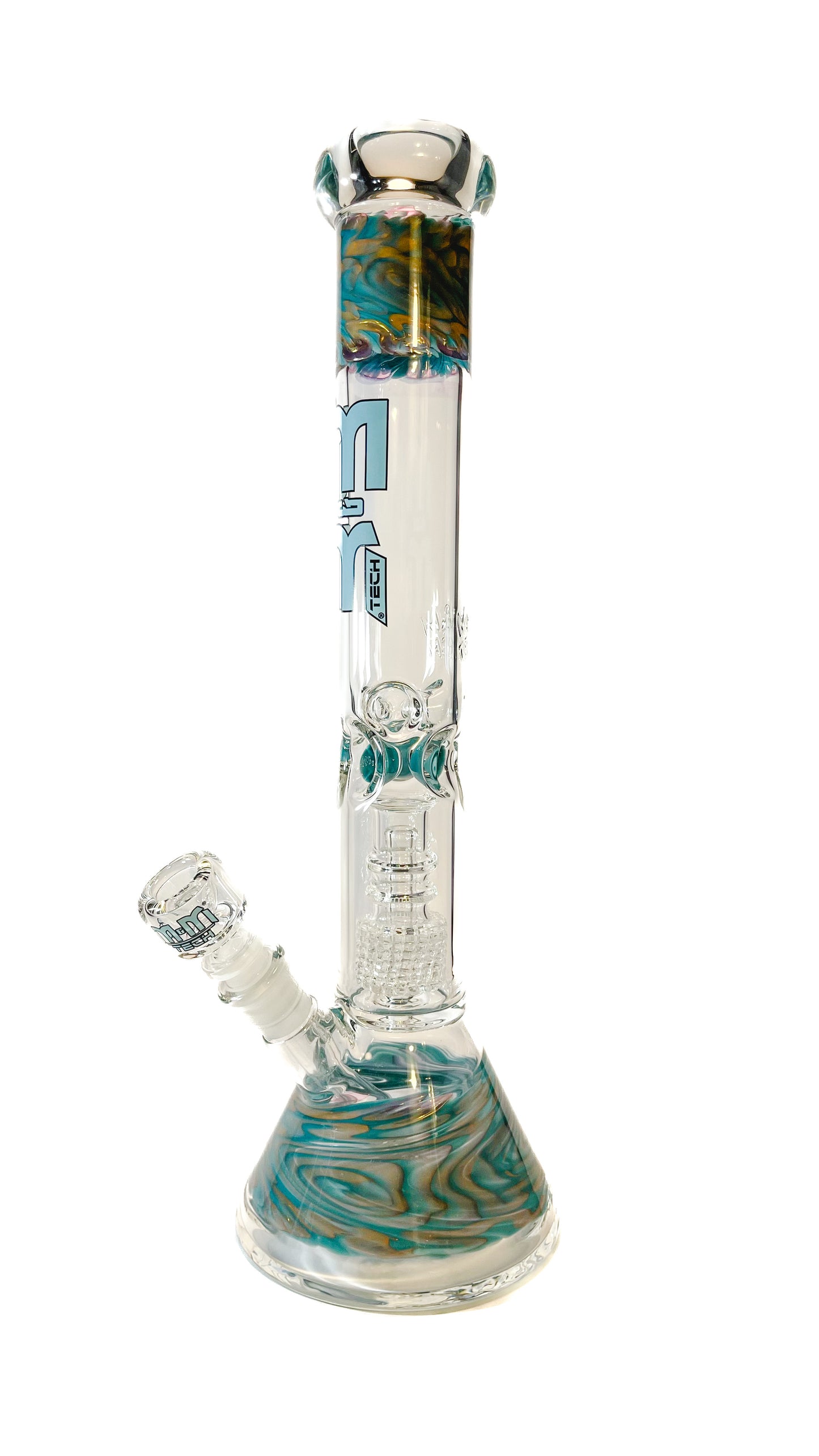 M&M Tech 16in Perc Beaker Waterpipe