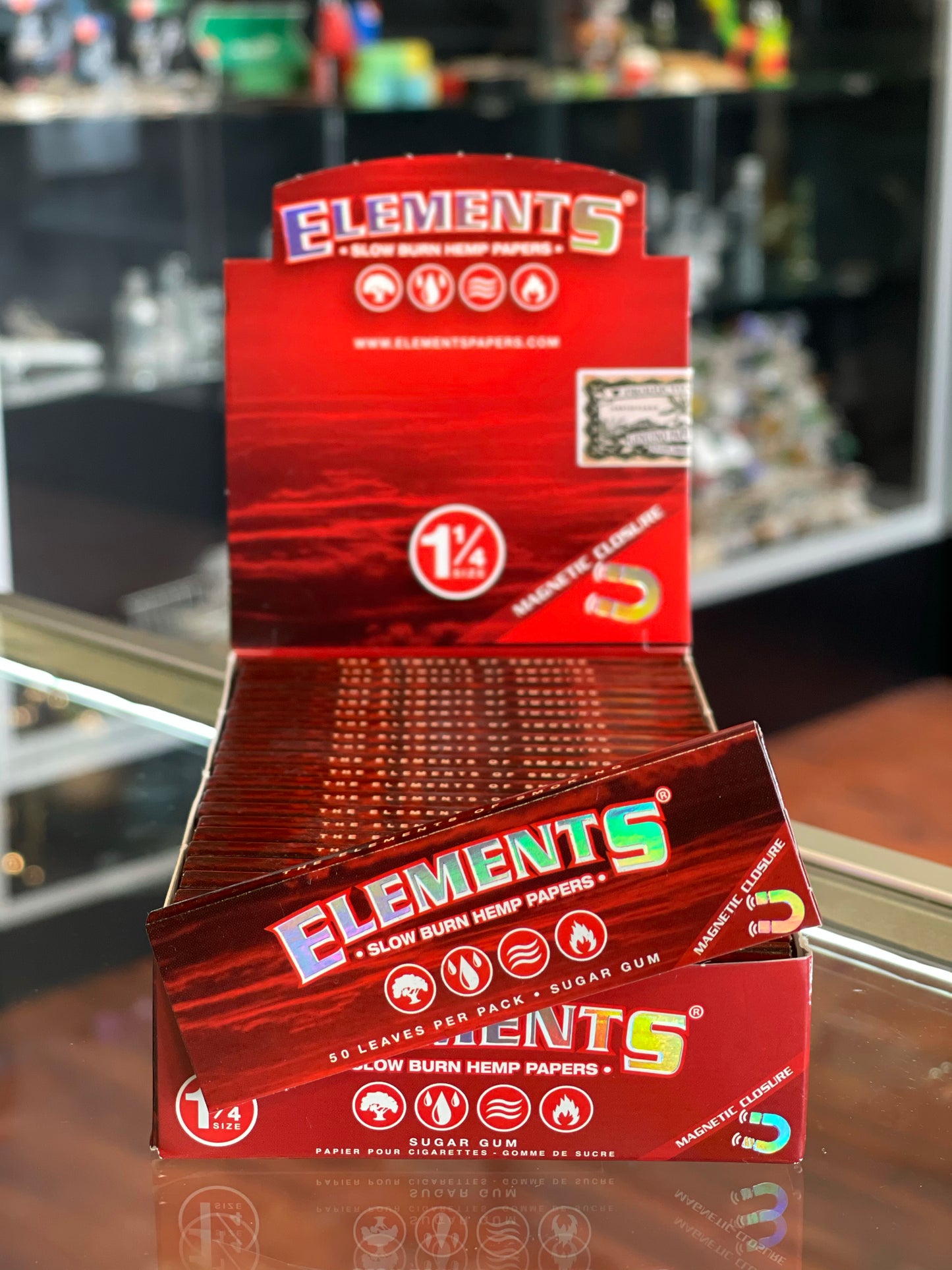 Elements Red Hemp 1 1/4 Papers