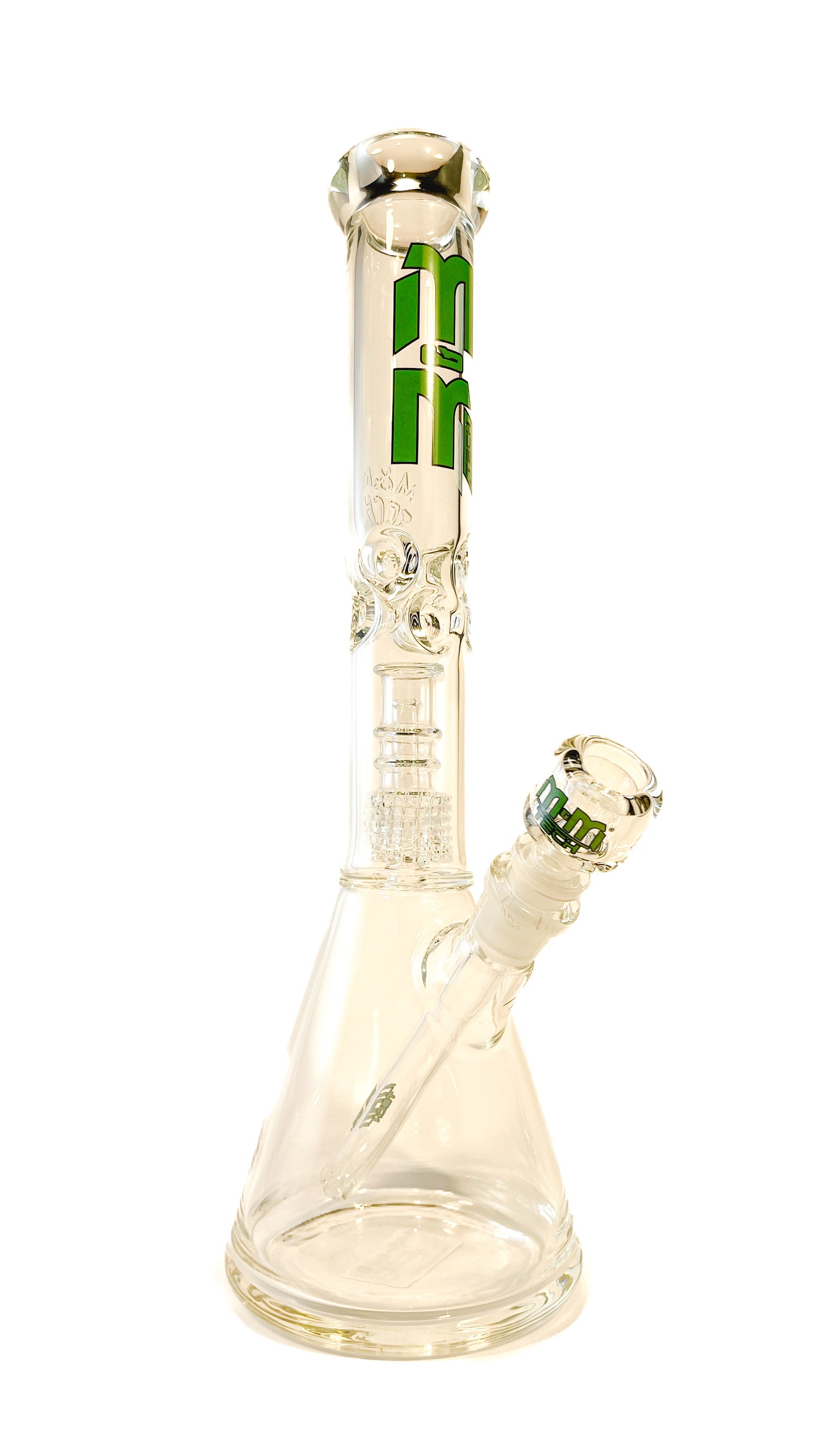 M&M Tech 15in Perc Beaker Waterpipe