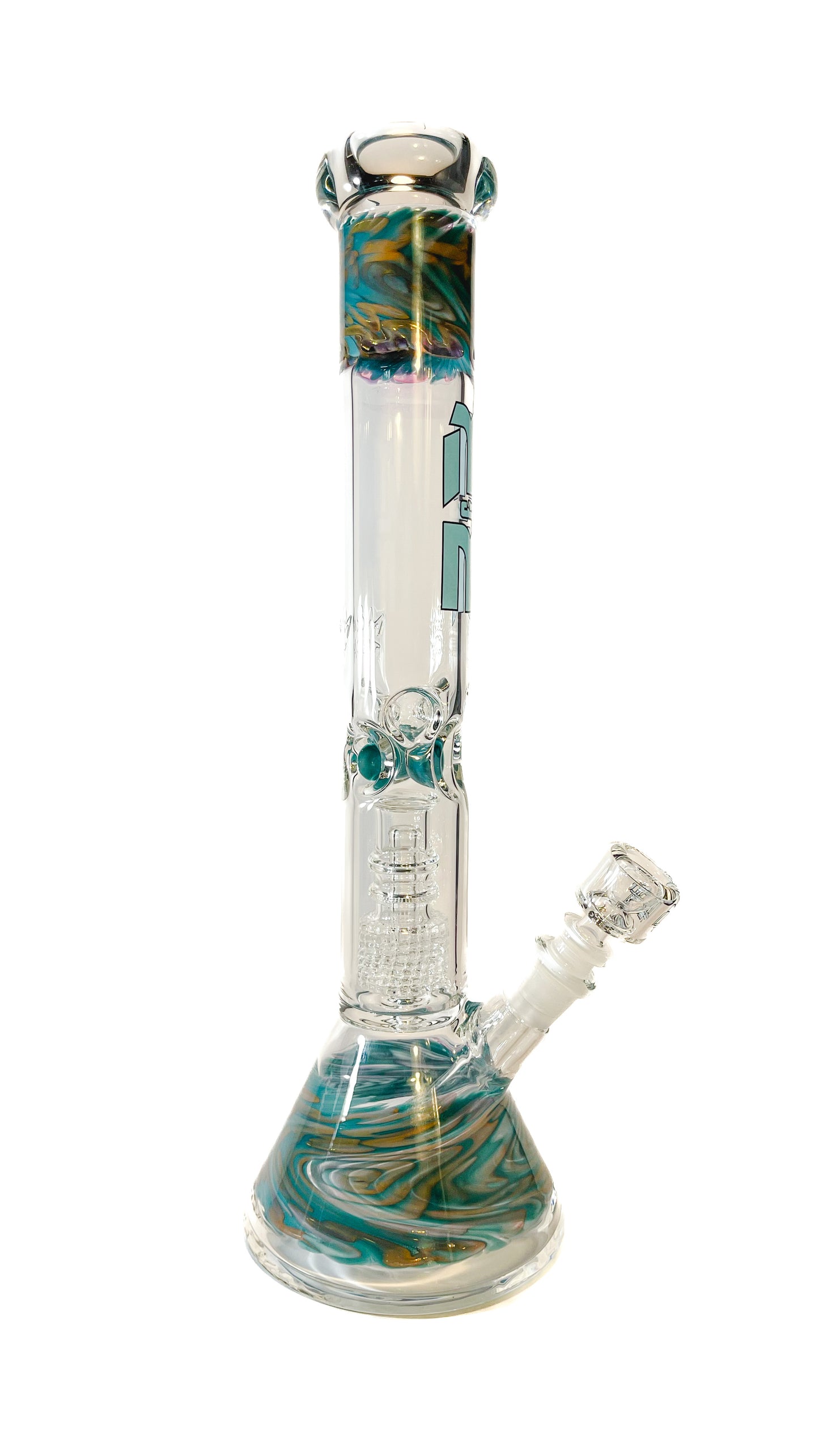 M&M Tech 16in Perc Beaker Waterpipe