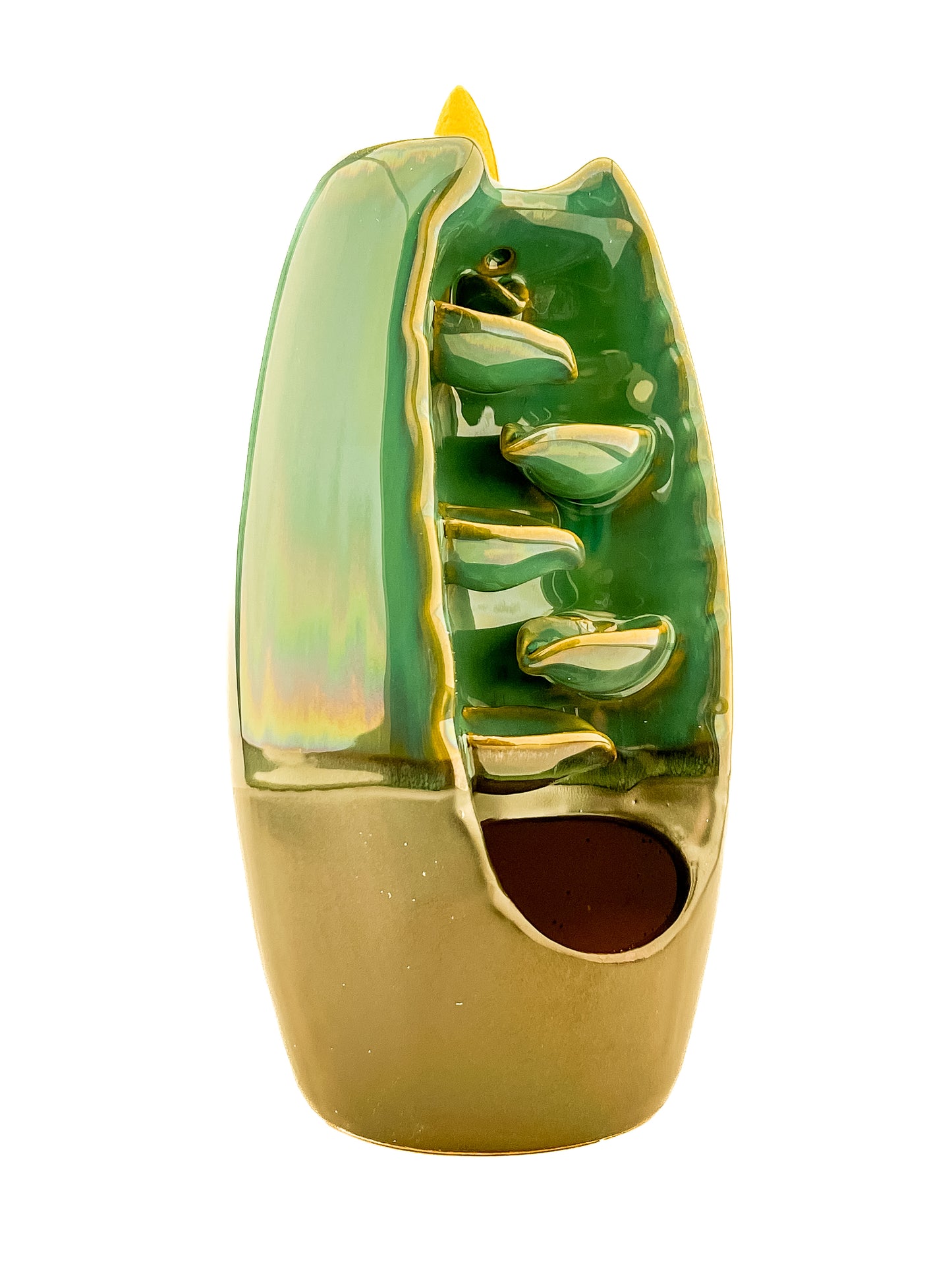 MULTICOLORED CERAMIC BACK FLOW INCENSE BURNER BACKFLOW MAGIC