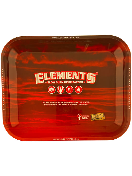 Elements Red Large Rolling Tray