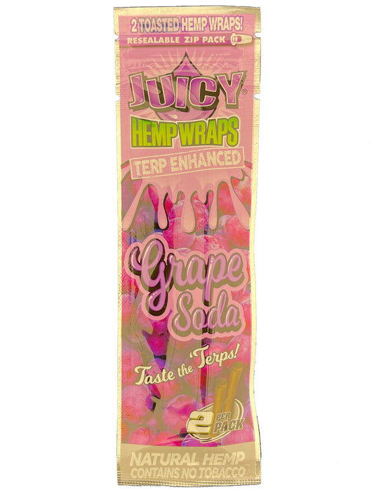 Juicy Grape Soda Hemp Wraps 2pc