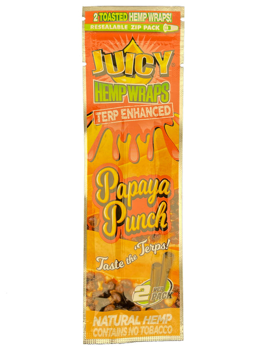 Juicy Papaya Punch Hemp Wraps 2pc