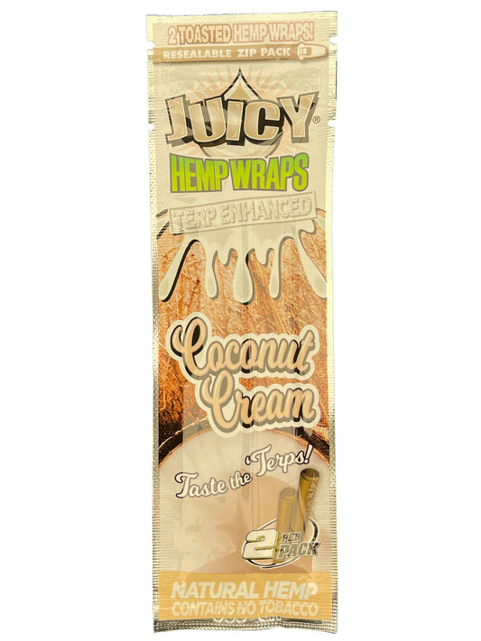 Juicy Coconut Cream Hemp Wraps 2pc