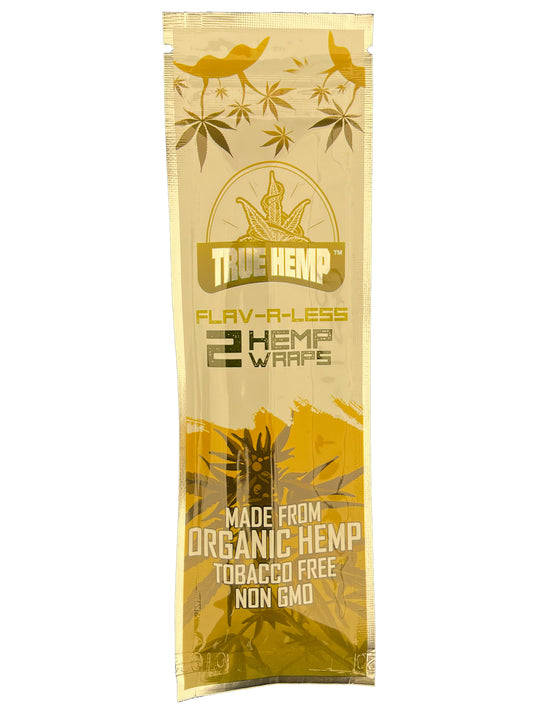 True Hemp Flavorless Wraps 2Pc