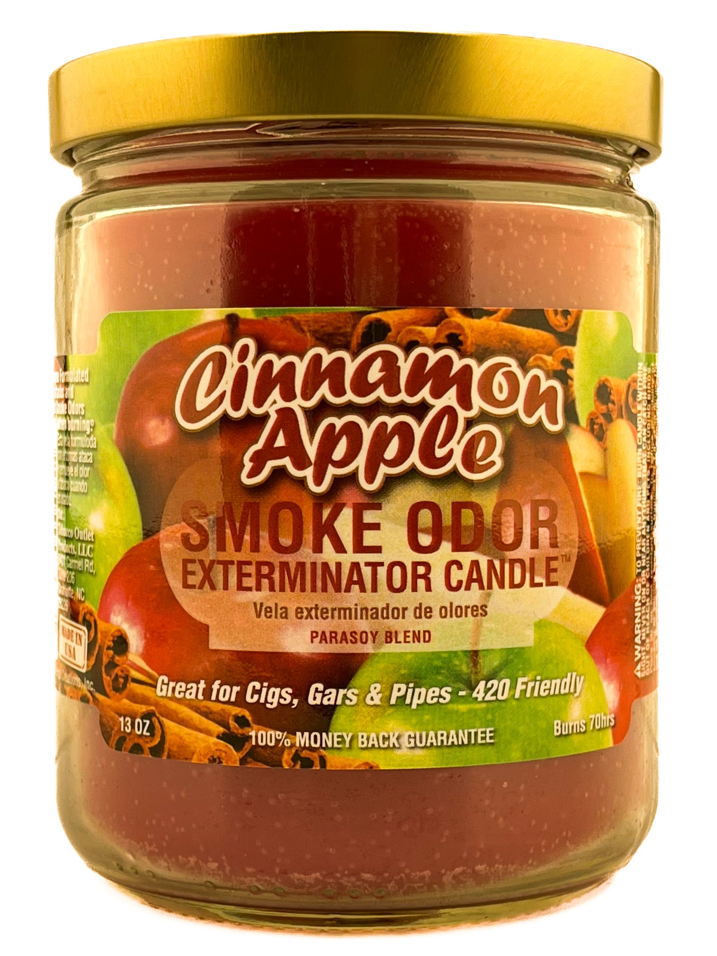 Smoke Odor Exterminator Candle Cinnamon Apple 13oz