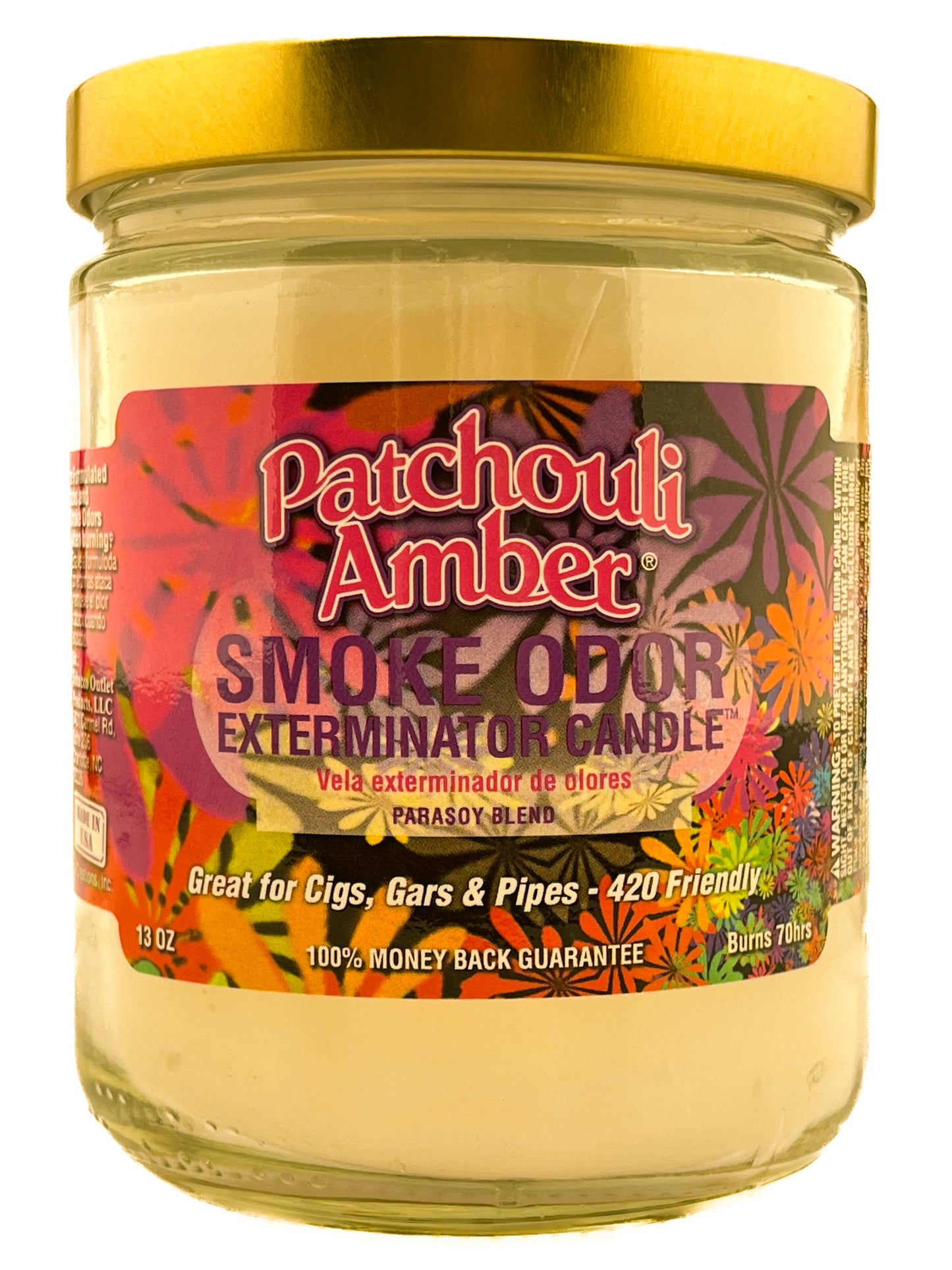 Smoke Odor Exterminator Candle Pachouli Amber 13oz