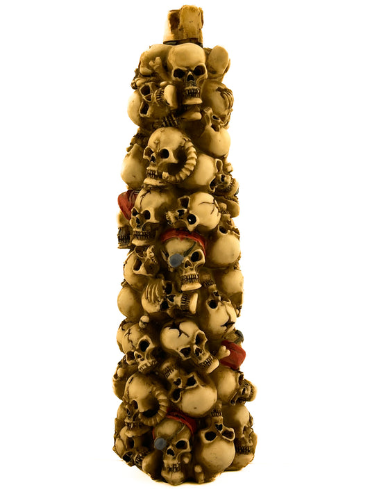 XL STACK OF SKULLS SMOKER INCENSE HOLDER