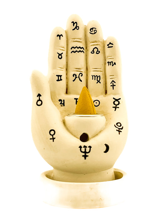 PALMISTRY BACK FLOW INCENSE BURNER 10581