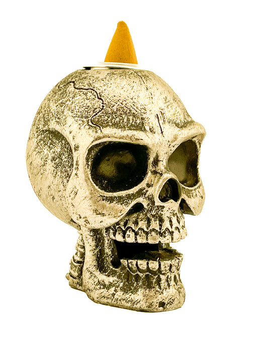 SMALL SKULL BACKFLOW INCENSE BURNER