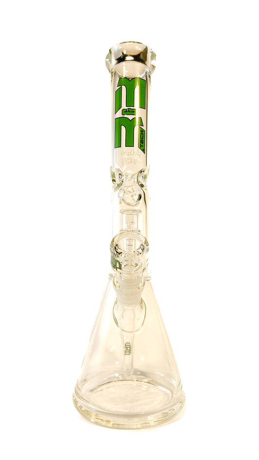 M&M Tech 15in Perc Beaker Waterpipe