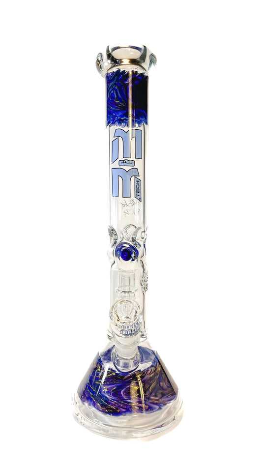 M&M Tech 16in Perc Beaker Waterpipe
