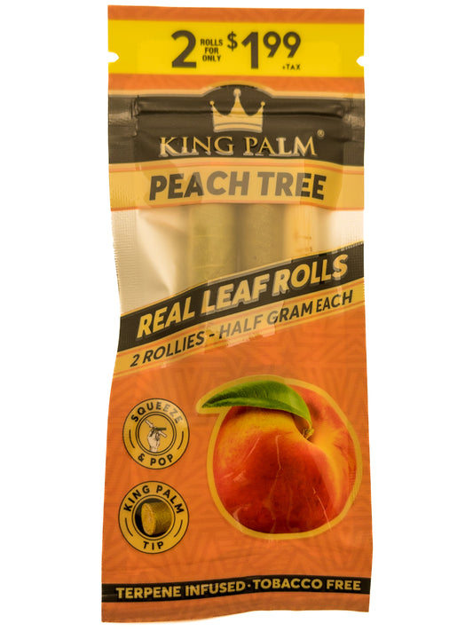 King Palm Peach Tree Rollies Tubes 2pc